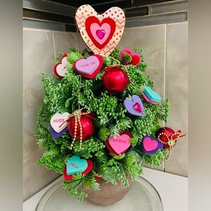 Valentine's Day Heart Ornament Tree